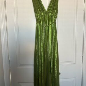 Sincerely Jules Metallic Green Dress
